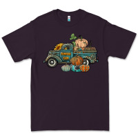 Plum western pumpkin farm truck Premium Tee - RanaPortraitStore