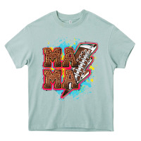 Arona Mama Football lightning bolt Heavy Core Tee - HowdyJamesFarm