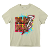 Mossy Mama Football lightning bolt Heavy Core Tee - HowdyJamesFarm