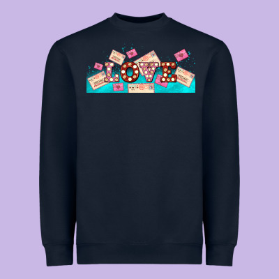 Love And Love Letters Heavyweight Sweatshirt Designed By Adodesignshop