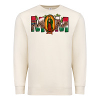 Sandshell mexican flag our lady of guadalupe mom leopard Premium Sweatshirt - JahusDesignShop