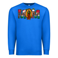 True Royal mexican flag our lady of guadalupe mom leopard Premium Sweatshirt - JahusDesignShop