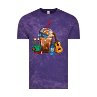 Cloud Purple Camping Frappe Coffee Vintage Tee - FaDigitalArtStudio