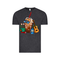 Vintage Black Camping Frappe Coffee Vintage Tee - FaDigitalArtStudio