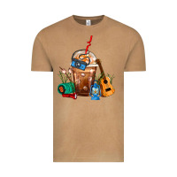 Vintage Camel Camping Frappe Coffee Vintage Tee - FaDigitalArtStudio