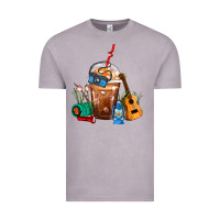 Vintage Zinc Camping Frappe Coffee Vintage Tee - FaDigitalArtStudio
