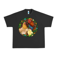Pigment Black Christmas Chick Family Urban Heavy Tee - RanaPortraitStore