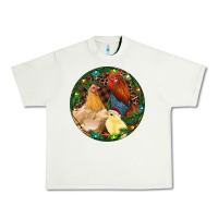 Pistachio Christmas Chick Family Urban Heavy Tee - RanaPortraitStore
