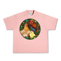 Salmon Christmas Chick Family Urban Heavy Tee - RanaPortraitStore