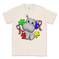 Natural autism hippopotamus Classic Tee - CowGirlArtShop