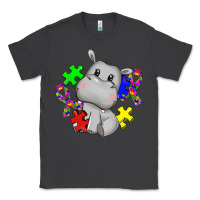 Smoke autism hippopotamus Classic Tee - CowGirlArtShop