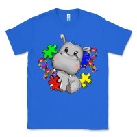 True Royal autism hippopotamus Classic Tee - CowGirlArtShop