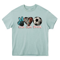Arona Peace love Soccer Heavy Core Tee - HowdyJamesFarm