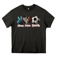 Peace Love Soccer Heavy Core Tee | Teevron
