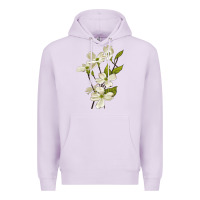 Lilac American Dogwood Flower Illustrations Premium Hoodie - LillyAllenDesigns