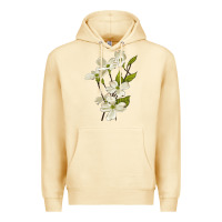 Pina Colada American Dogwood Flower Illustrations Premium Hoodie - LillyAllenDesigns
