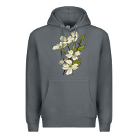 Rock American Dogwood Flower Illustrations Premium Hoodie - LillyAllenDesigns