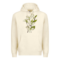 Sandshell American Dogwood Flower Illustrations Premium Hoodie - LillyAllenDesigns