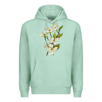 Seafoam American Dogwood Flower Illustrations Premium Hoodie - LillyAllenDesigns