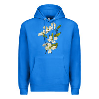 True Royal American Dogwood Flower Illustrations Premium Hoodie - LillyAllenDesigns