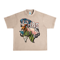 French Oak Texas 4th of July Urban Heavy Tee - FaDigitalArtStudio