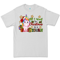 Dove Grey all i want for christmas is a unicorn Premium Tee - CowGirlArtShop