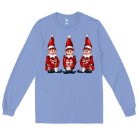 Colony Blue Christmas Elfs Long Sleeve Tee - FaDigitalArtStudio