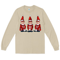 Mushroom Christmas Elfs Long Sleeve Tee - FaDigitalArtStudio