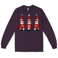 Plum Christmas Elfs Long Sleeve Tee - FaDigitalArtStudio