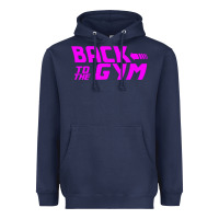 Navy back to  funny trend newthe gym Heavyweight Hoodie - maiPhamDesign