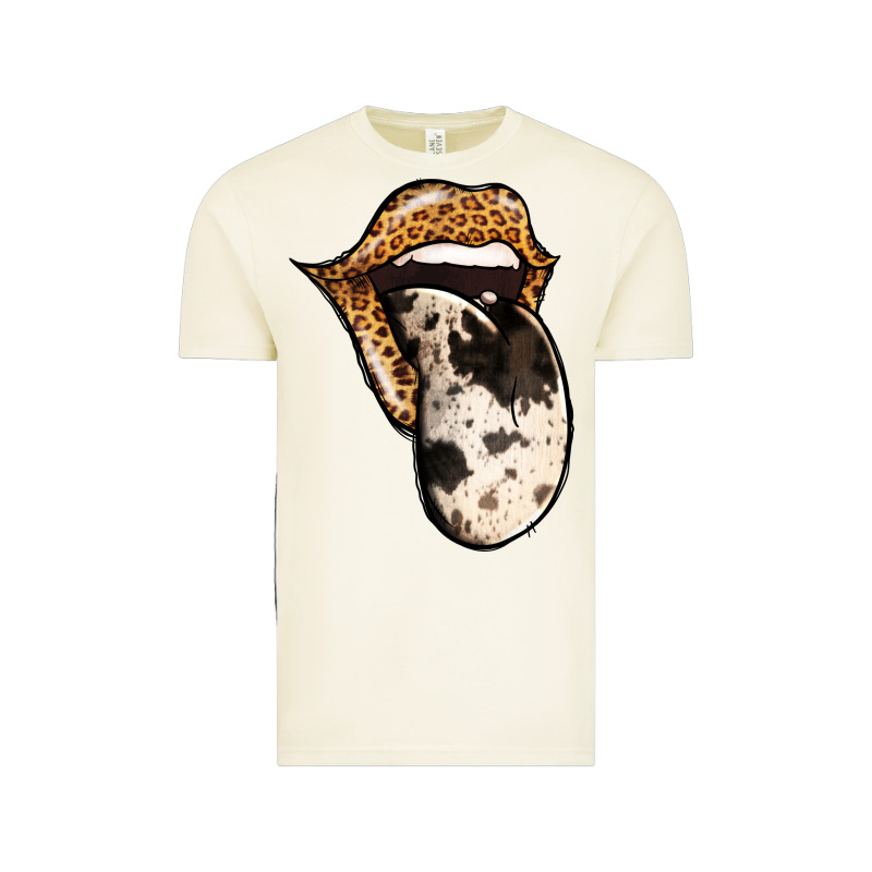 Western Leopard Cowhide Tongue Vintage Tee by Jasminsmagicworld | Teevron