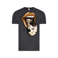 Vintage Black Western Leopard Cowhide Tongue Vintage Tee - Jasminsmagicworld