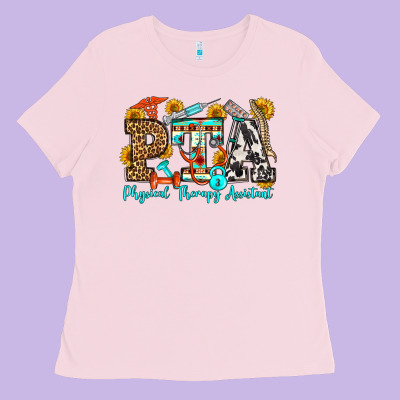 Physical Therapy Assistant Olivia Ladies Tee Designed By Oliviacreatesart