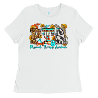 White physical therapy assistant olivia Ladies Tee - OliviaCreatesArt