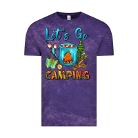 Cloud Purple Let's Go Camping Coffee Mug Vintage Tee - FaDigitalArtStudio