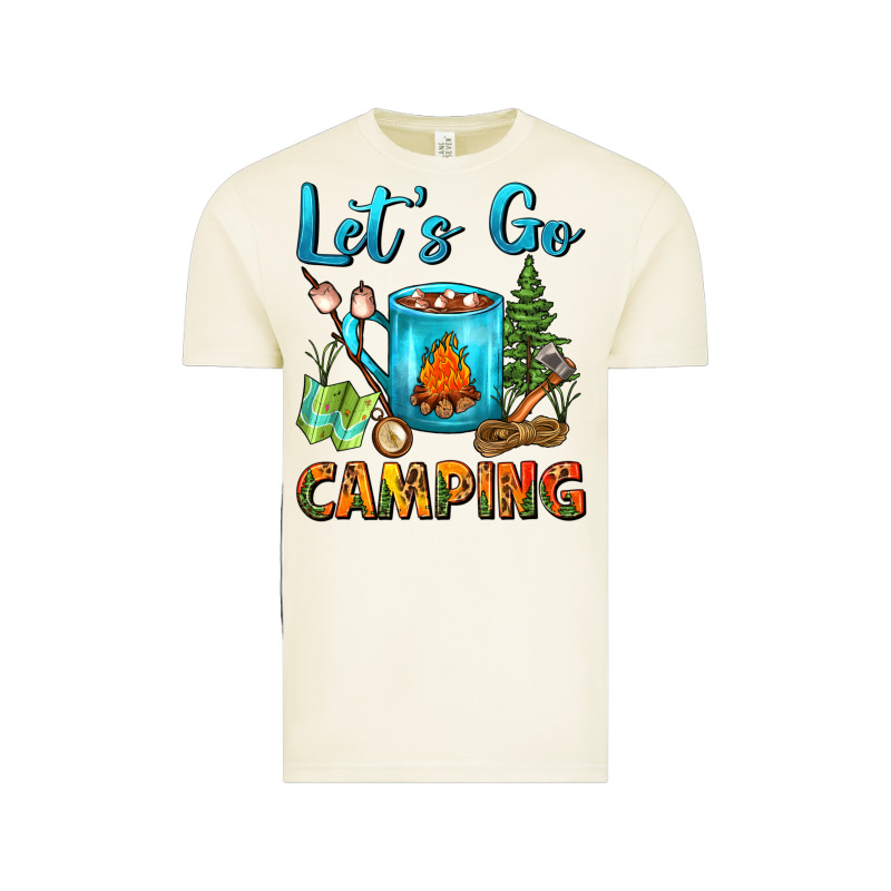 Let's Go Camping Coffee Mug Vintage Tee by FaDigitalArtStudio | Teevron