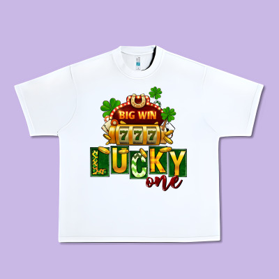 St. Patrick's Lucky One Urban Heavy Tee Designed By Fadigitalartstudio