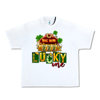 White St. Patrick's lucky one Urban Heavy Tee - FaDigitalArtStudio