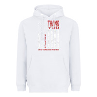 White thank you for your service   veterans day t Heavyweight Hoodie - maiPhamDesign