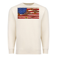 Sandshell American flag leopard sunflower Premium Sweatshirt - JahusDesignShop