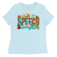 Baby Blue speech therapist Ladies Tee - OliviaCreatesArt