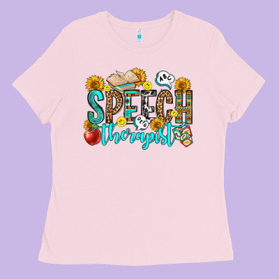 Speech Therapist Ladies Tee Designed By Oliviacreatesart