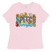 Bubblegum Pink speech therapist Ladies Tee - OliviaCreatesArt