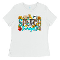 White speech therapist Ladies Tee - OliviaCreatesArt