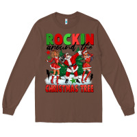 Chestnut Rockin Around The Christmas Tree Long Sleeve Tee - FaDigitalArtStudio