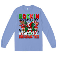 Colony Blue Rockin Around The Christmas Tree Long Sleeve Tee - FaDigitalArtStudio