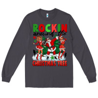 Smoke Rockin Around The Christmas Tree Long Sleeve Tee - FaDigitalArtStudio