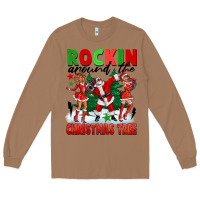 Toasted Coconut Rockin Around The Christmas Tree Long Sleeve Tee - FaDigitalArtStudio