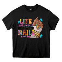 Black Life isn't perfect but your nails can be Heavy Core Tee - RanaPortraitStore