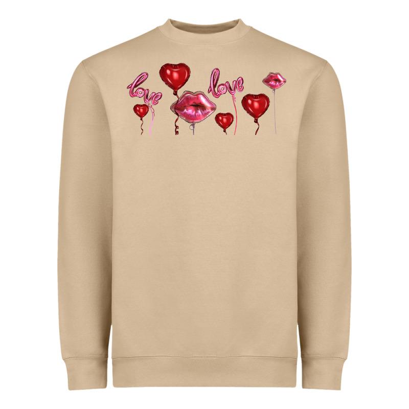 Love And  Love Balloons Heavyweight Sweatshirt by AdoDesignShop | Teevron